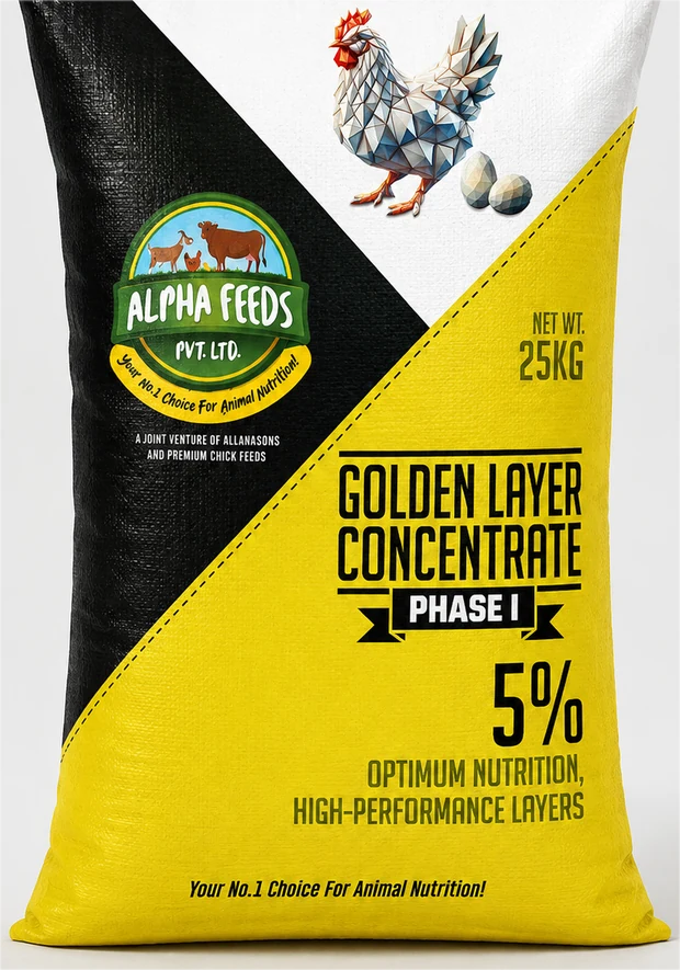Alpha Feeds Golden Layer Concentrate Phase I 5% bag