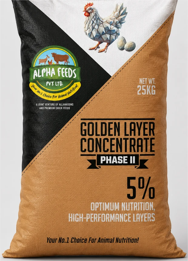 Alpha Feeds Golden Layer Concentrate Phase II 5% bag